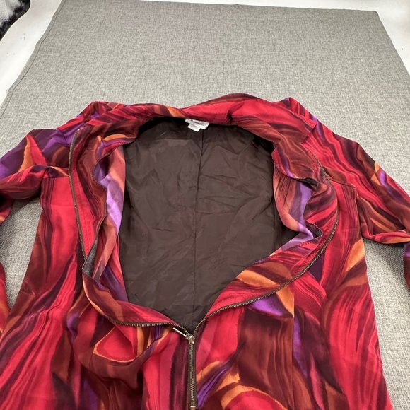 Vintage CB C.B. Collections‎ Zip Up Jacket Top Lightweight Large Relaxed Fit - Picture 9 of 10